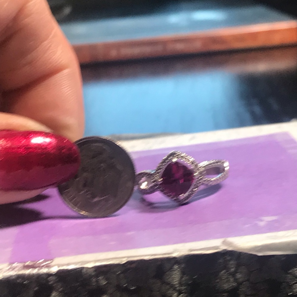 Ruby Cushion Cut Sterling Silver Ring - image 7